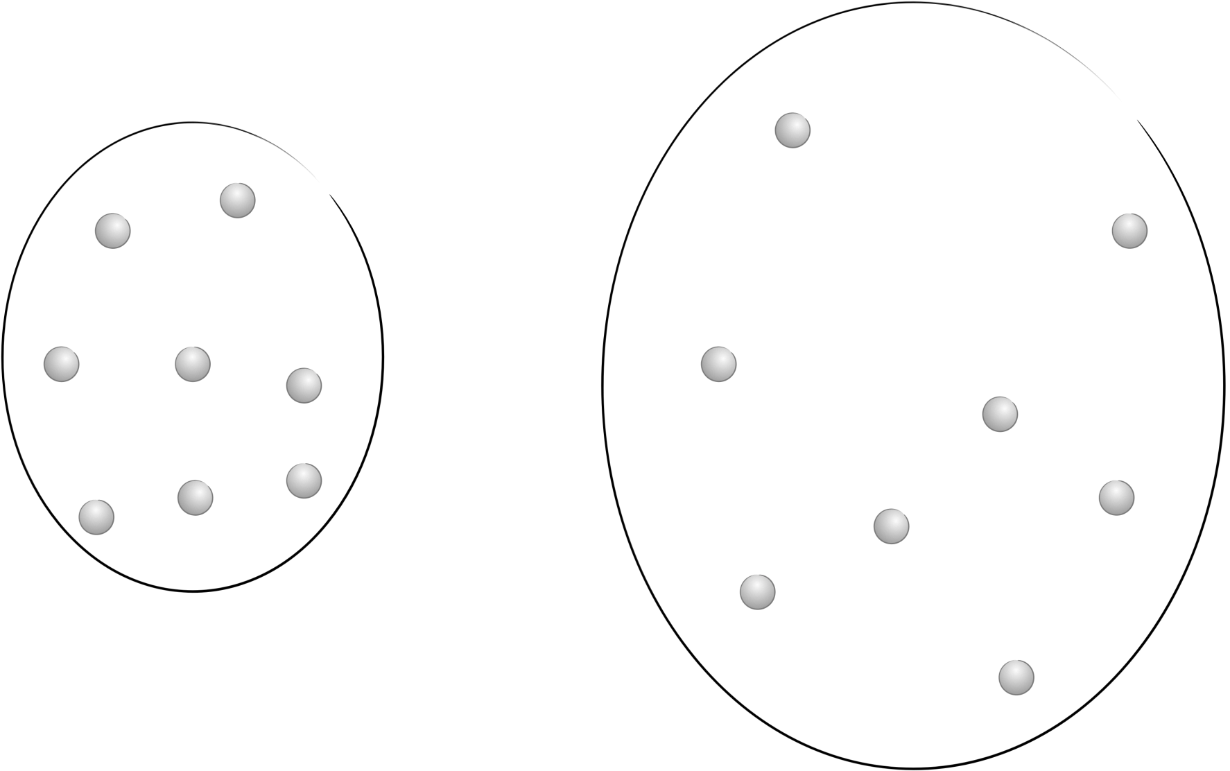 As the container expands the molecules have more possible positions and so the probability of a particle being in any single postion is reduced and the entropy increases.